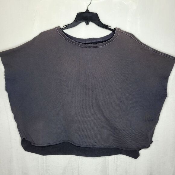 Frank & Eileen Tops - Frank & Eileen Gray Caplet Pullover Sweater One Size